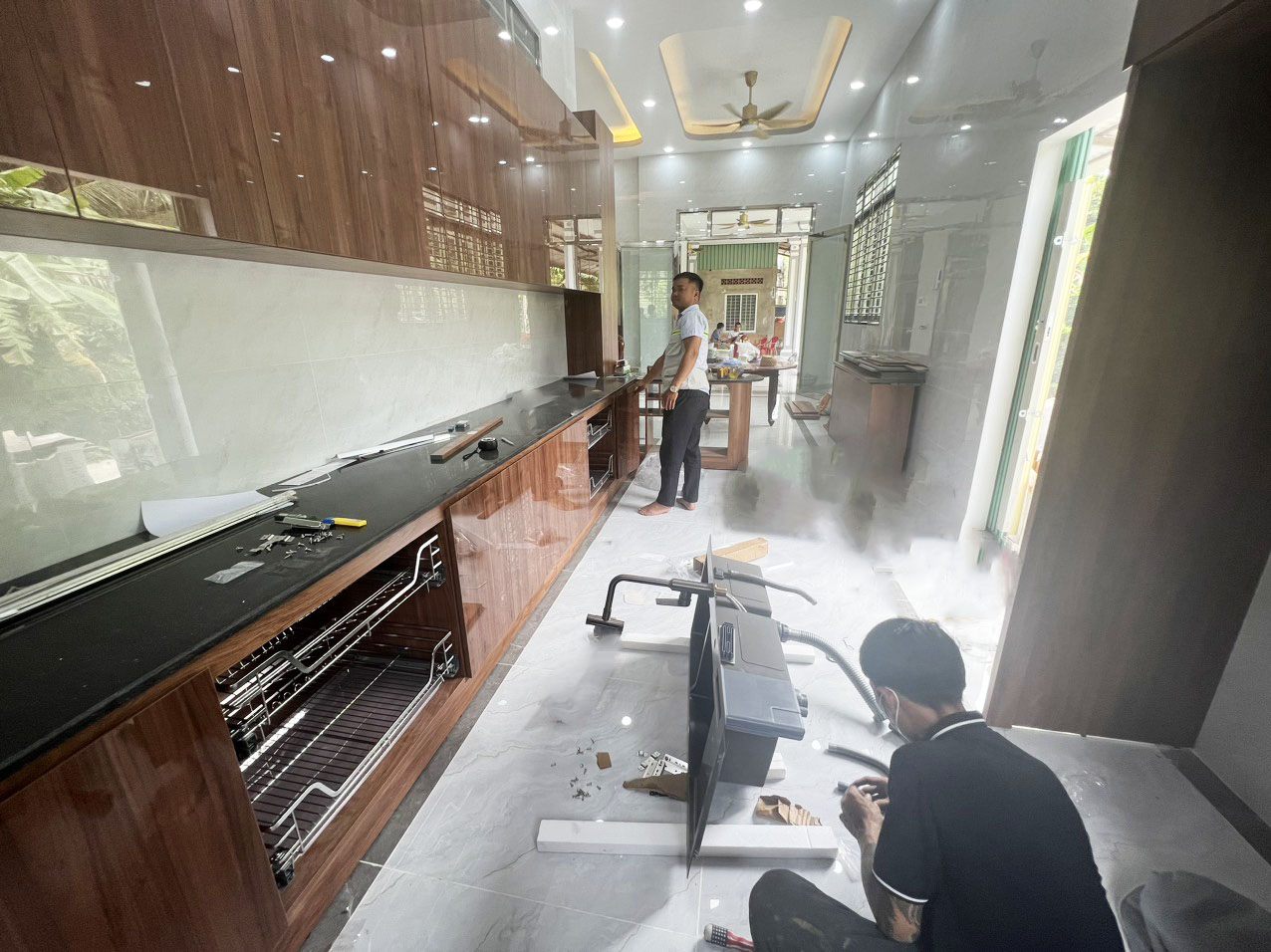 Thi công lắp đặt nội thất phòng bếp