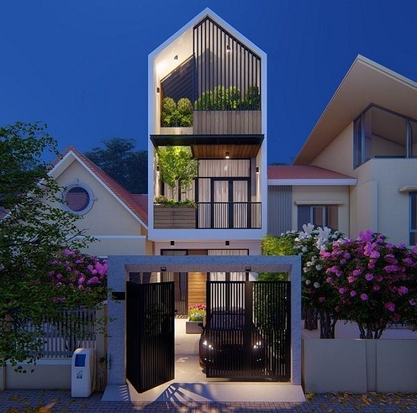 Mẫu nhà 3 tầng đẹp hợp phong thủy