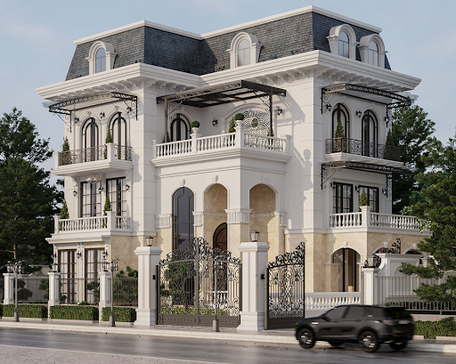 Biệt thự mái Mansard