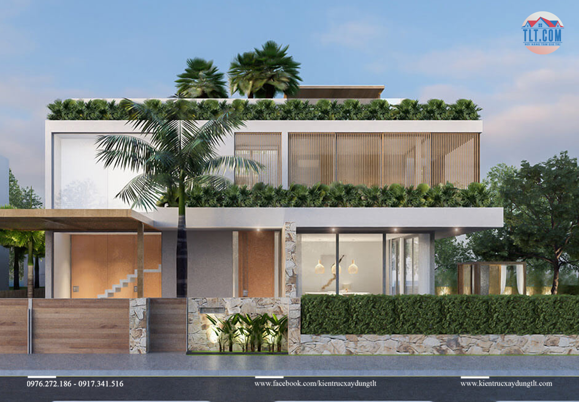 Mẫu biệt thự sân vườn