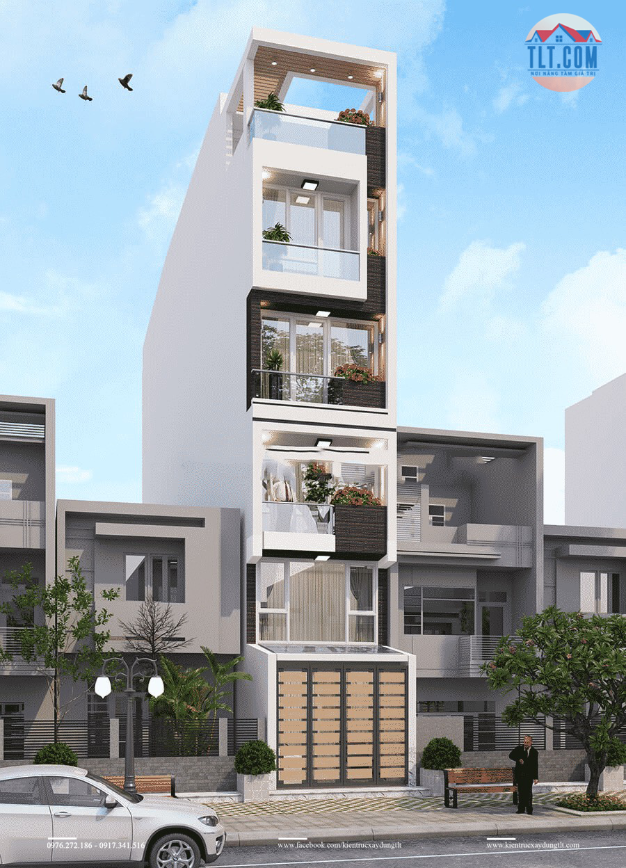 Xây nhà trọn gói uy tín tại tphcm - mẫu nhà phố hiện đại đẹp