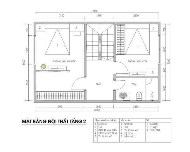 Xây nhà phố 3 tầng 5x8 đẹp và hiện đại năm 2022