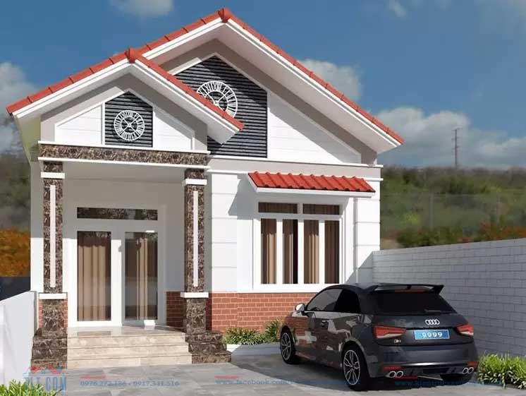 Nhà cấp 4 mái Thái lợp ngói