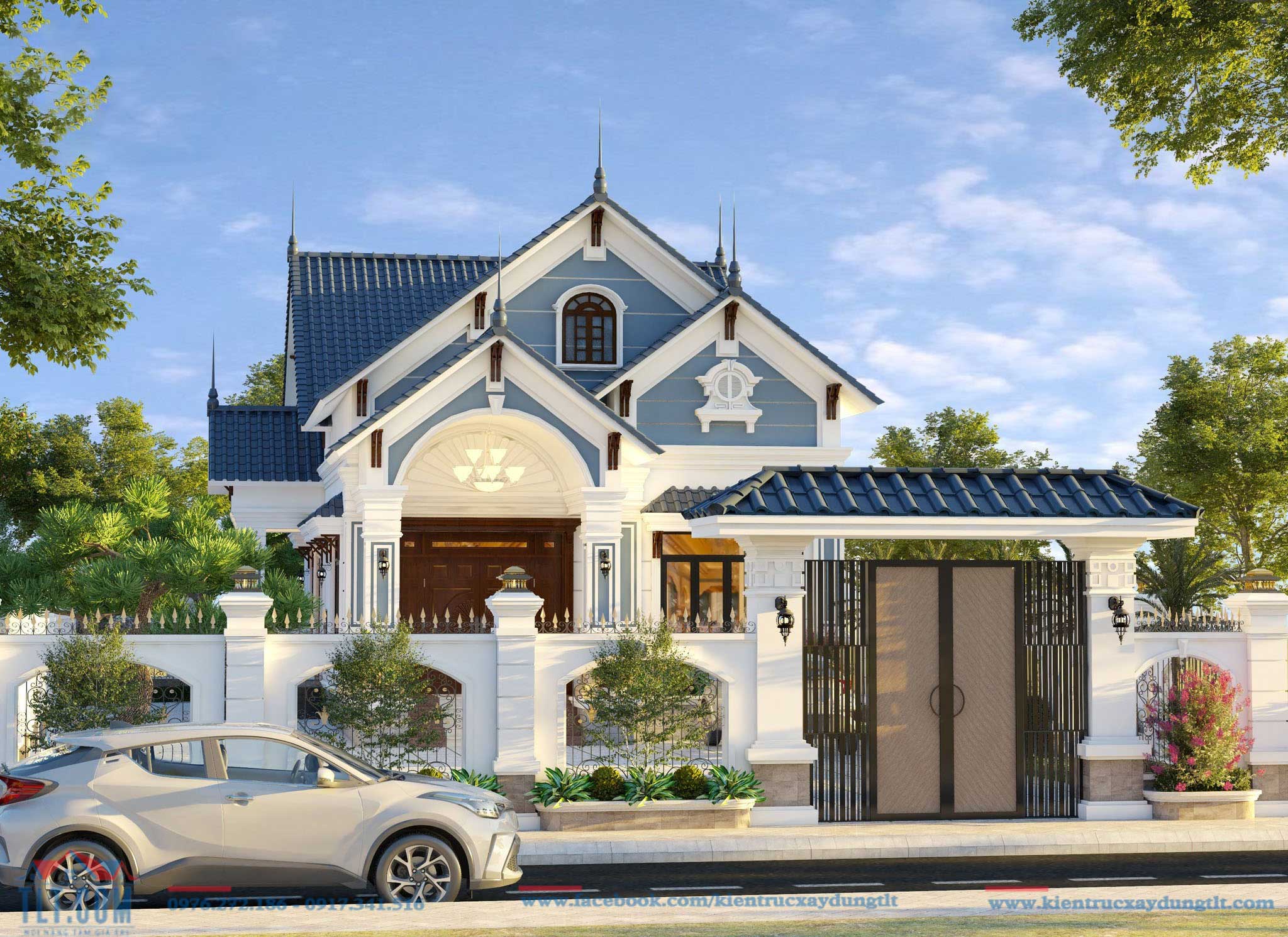 Mẫu nhà mái Thái cấp 4 đẹp