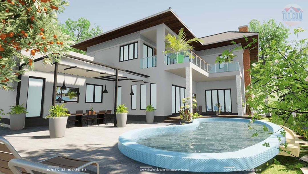 Nhà có bể bơi