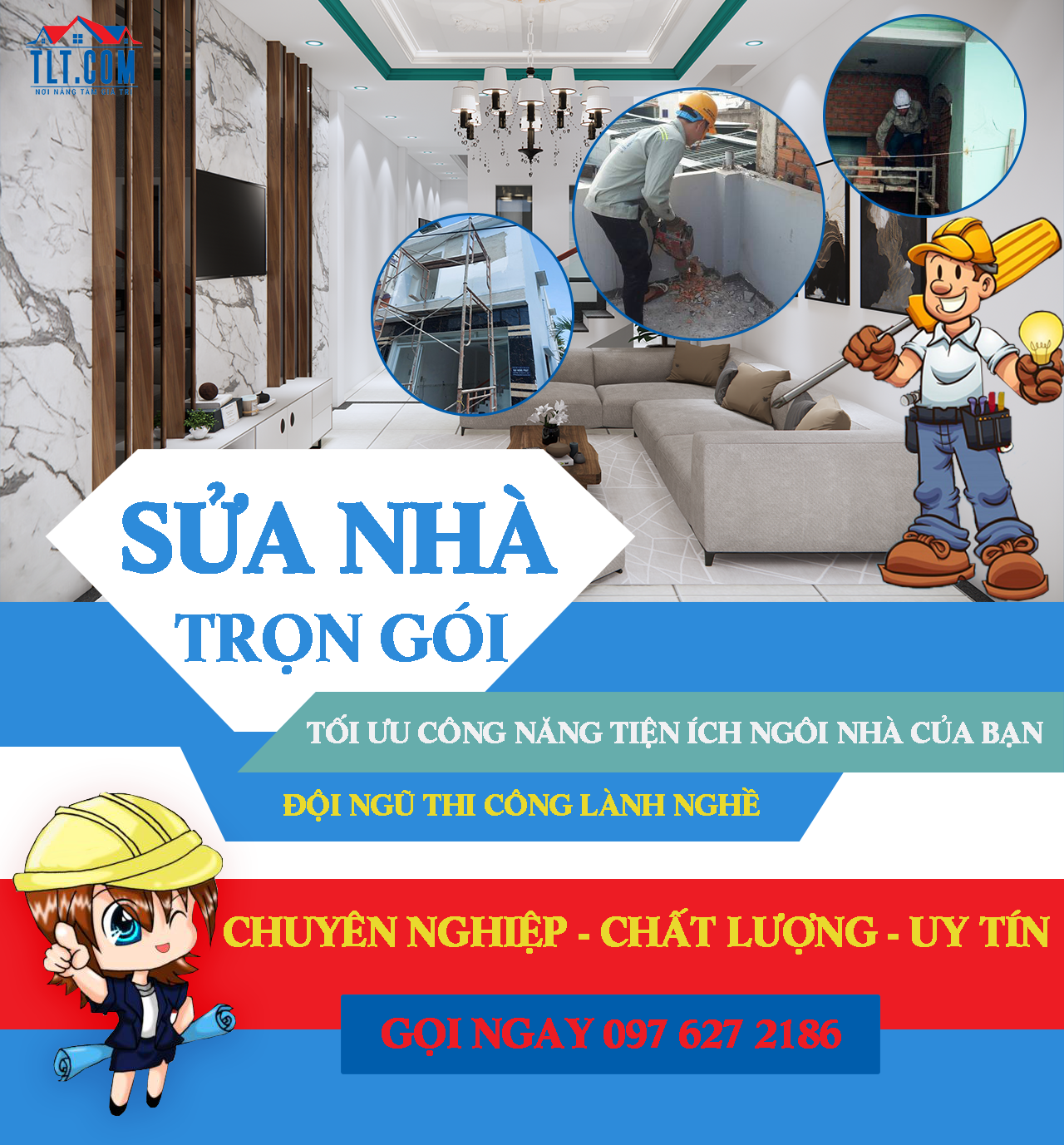 Bảng báo giá sửa nhà trọn gói TPHCM 2024