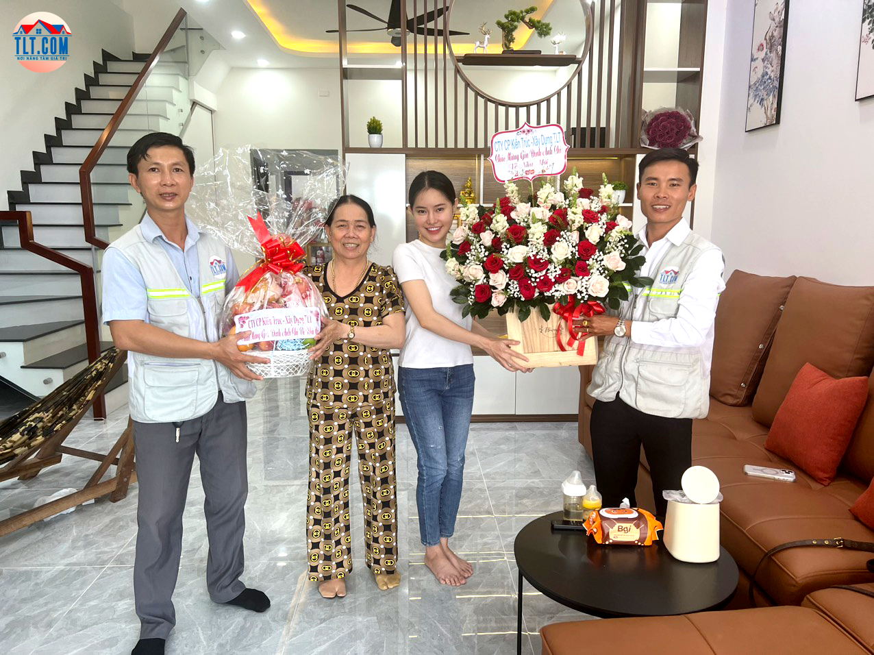 Hình ảnh bàn giao công trình xây nhà trọn gói long an