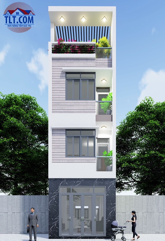 Nhà 1 trệt 3 lầu 