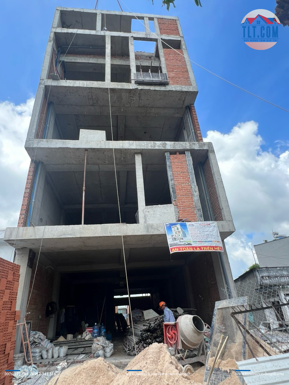 Mặt tiền nhà phố 8m