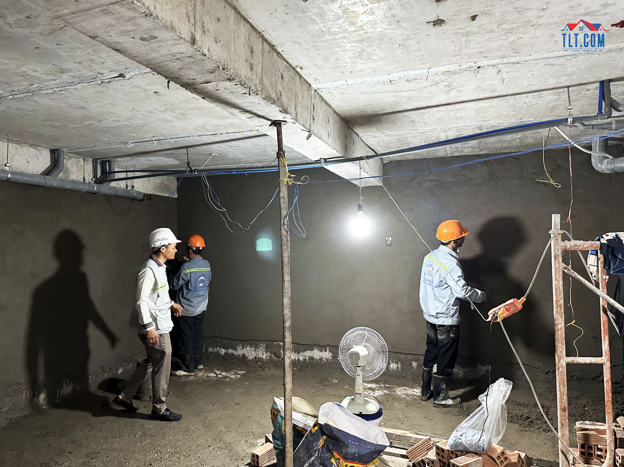 Xây nhà dưới tầng hầm 