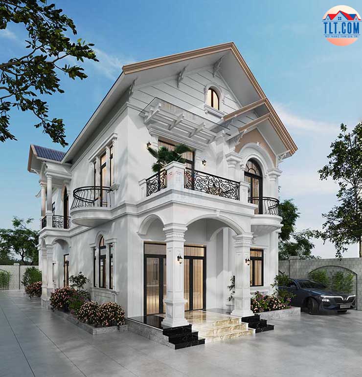 Biệt thự phong cách tân cổ điển mái thái