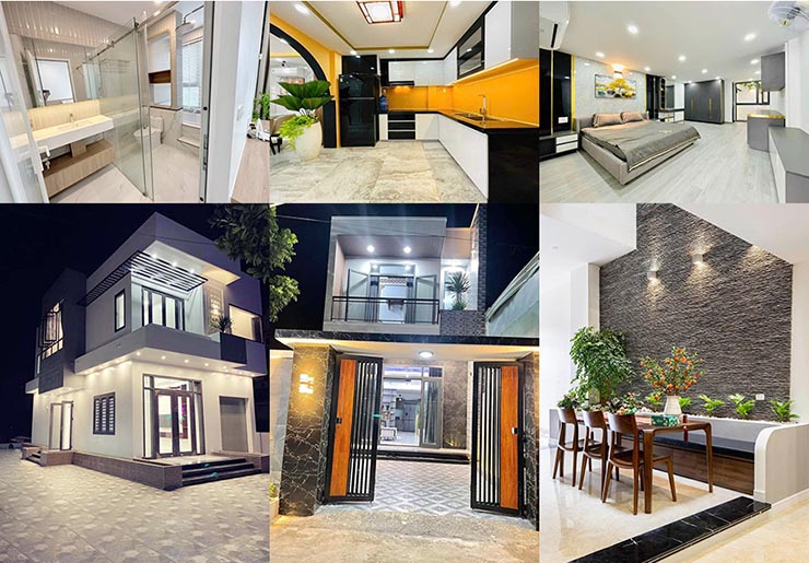 Một số hình ảnh thi công trọn gói hoàn thiện nhà tại Quận 12
