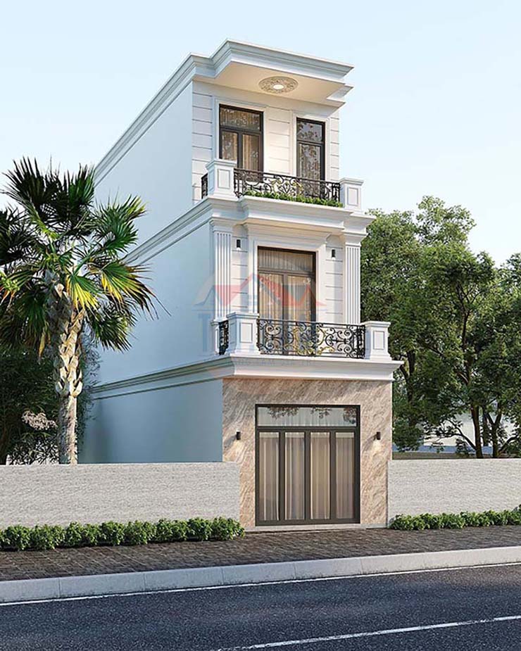 Mẫu nhà phố 1 trệt 2 lầu