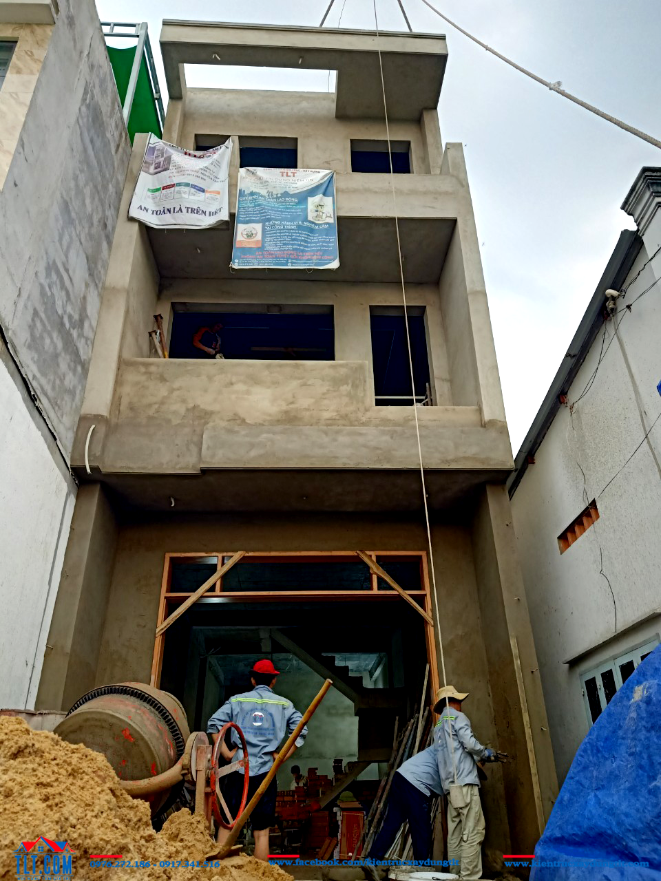 đơn giá xây nhà phần thô