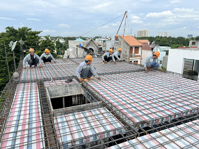 Thi công cốt thép đan sắt