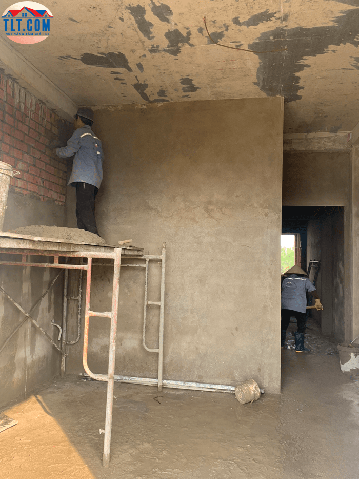 Công đoạn tô trát công trình