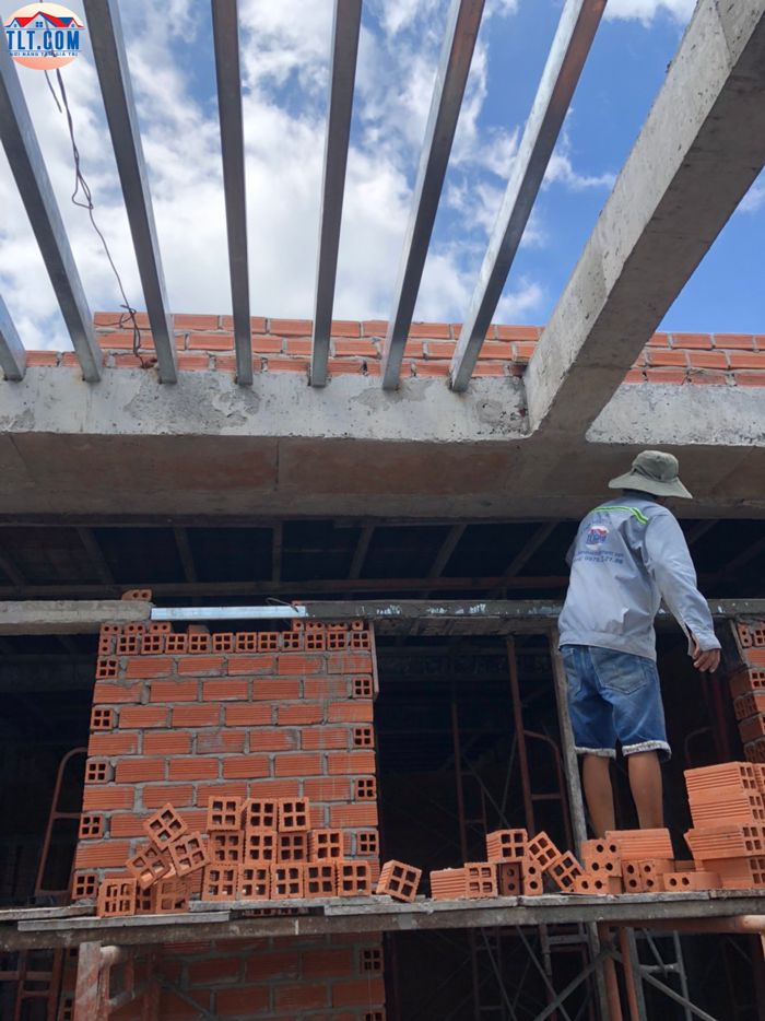 Bao gạch hạng mục thi công phần thô