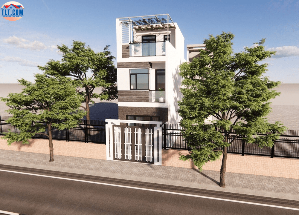 Mẫu mặt tiền nhà 3D công trình tại Gò Vấp