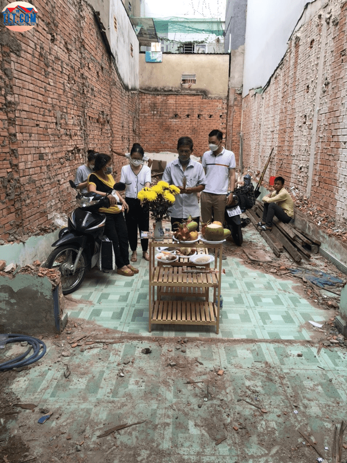 Cúng khởi công công trình tại Gò Vấp