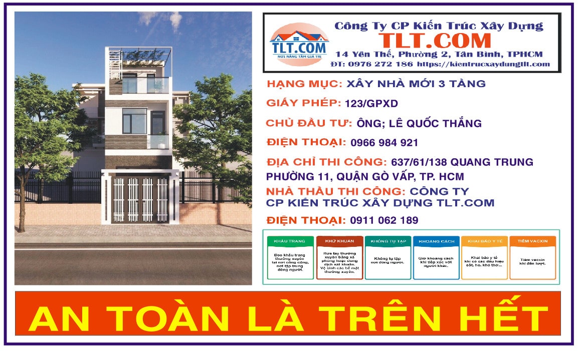 Công trình xây nhà trọn gói Gò Vấp