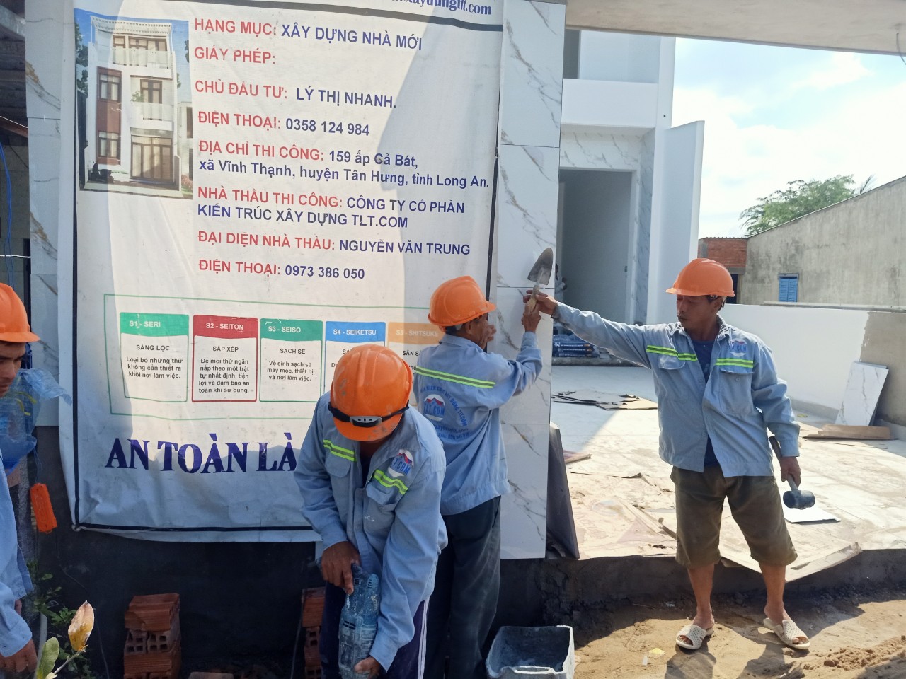 Thợ thi công xây nhà trọn gói Long an