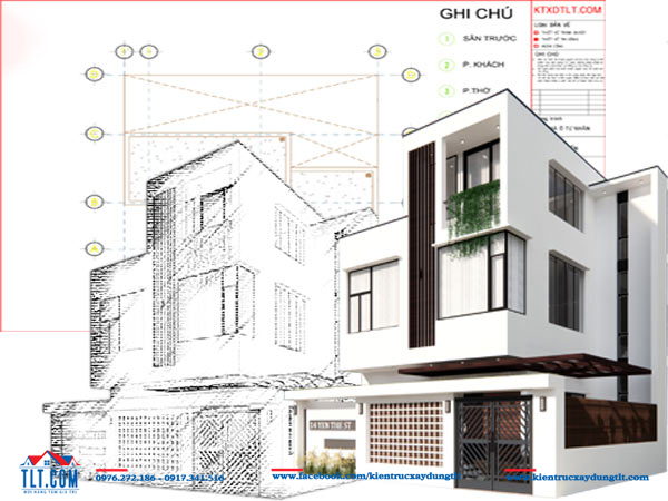 Thiết kế thi công hoàn thiện nhà phố